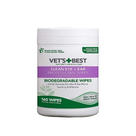 Vets Best Clean Ear / Eye Wipes Hond