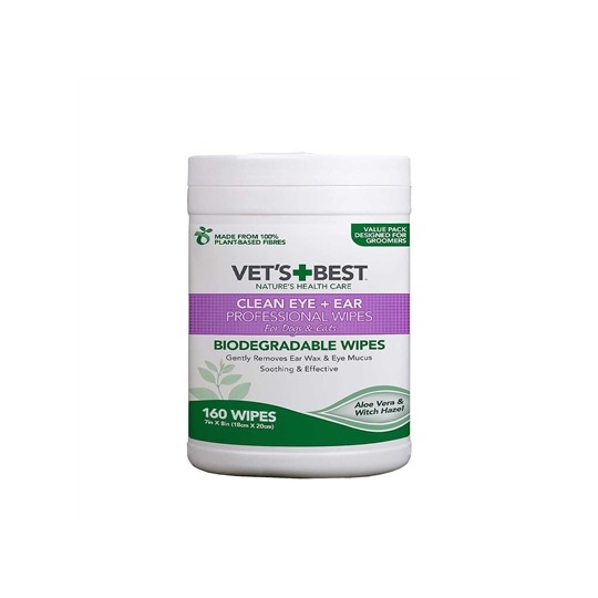 Vets Best Clean Ear / Eye Wipes Hond