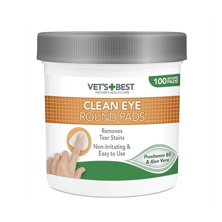 Vets Best Clean Eye Round Pads