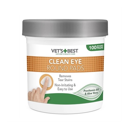Vets Best Clean Eye Round Pads
