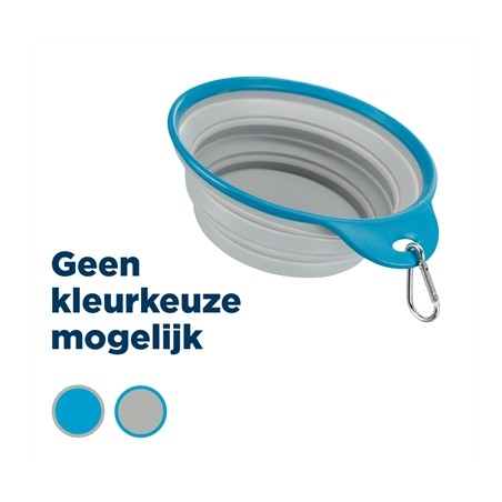 Trixie Voerbak / Drinkbak Reis Stevige Rand Siliconen Assorti
