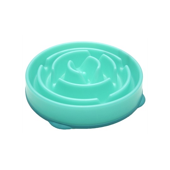 Merkloos Slo-Bowl Feeder Drop Teal Lichtblauw