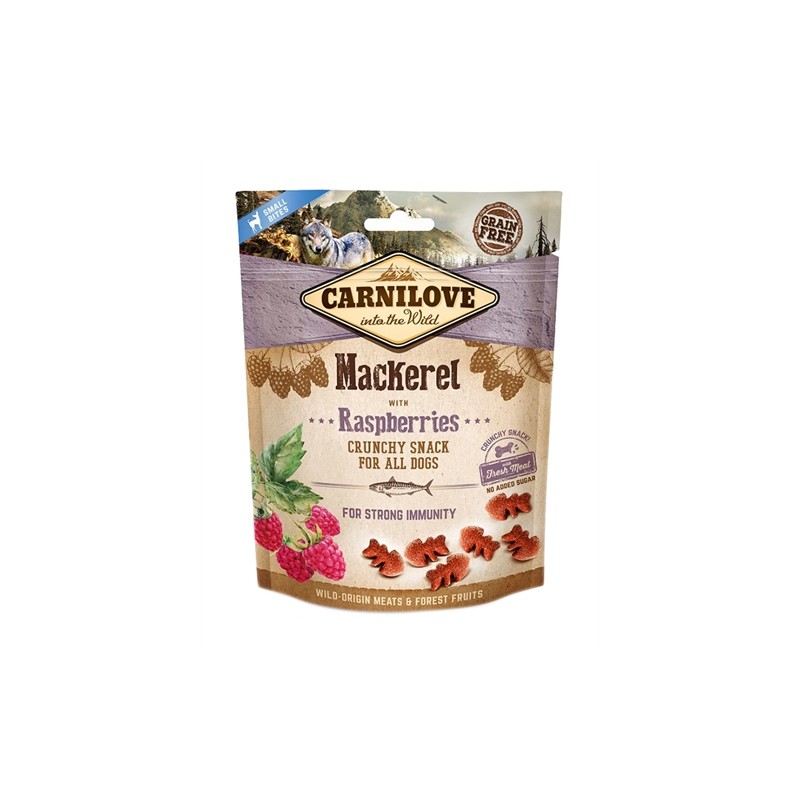Carnilove Crunchy Snack Makreel / Framboos
