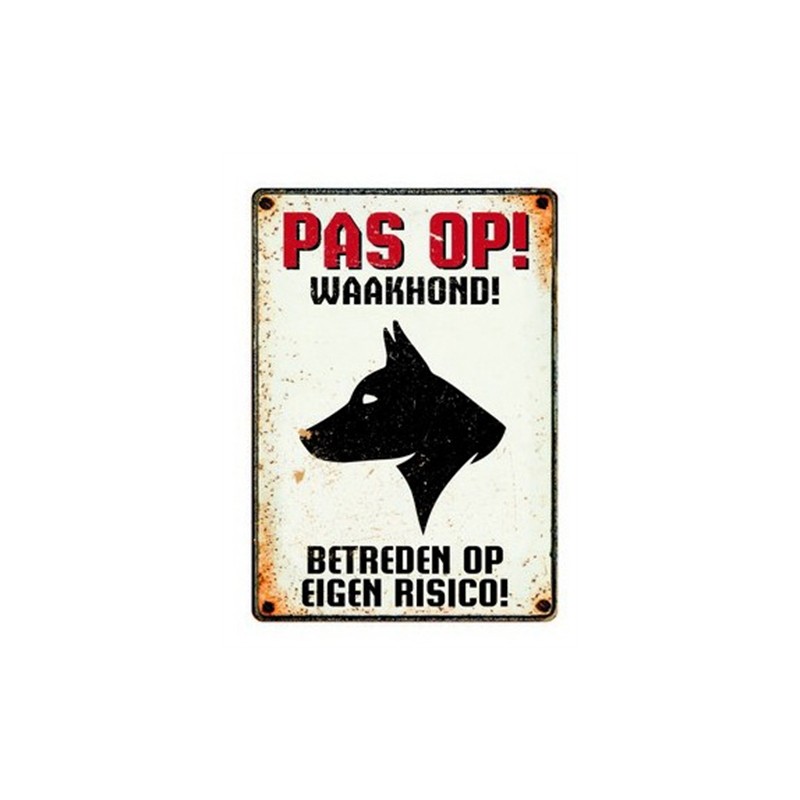 Plenty Gifts Waakbord Blik Waakhond