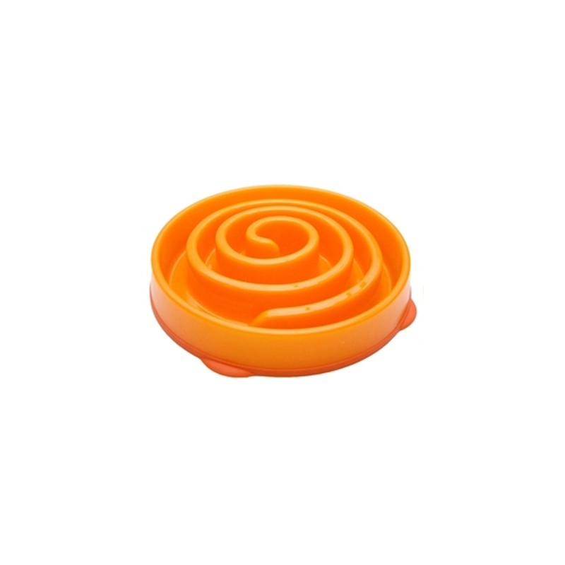 Merkloos Slo-Bowl Feeder Mini Coral Spiraal Oranje