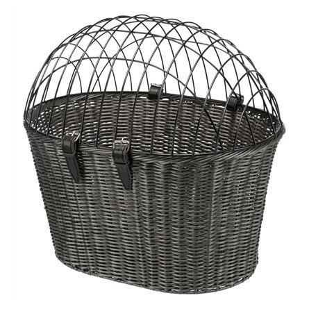 Trixie Stuur Fietsmand Met Draadkap Antraciet