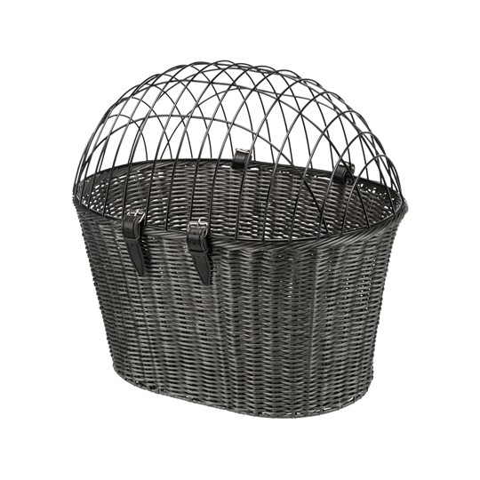 Trixie Stuur Fietsmand Met Draadkap Antraciet