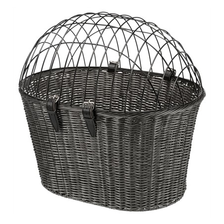 Trixie Stuur Fietsmand Met Draadkap Antraciet