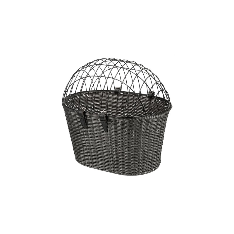 Trixie Stuur Fietsmand Met Draadkap Antraciet