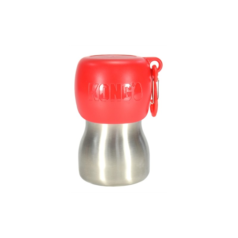 Kong H2O Drinkfles Rvs Rood