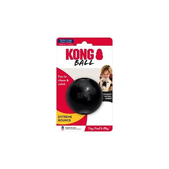 Kong Extreme Rubber Bal Zwart