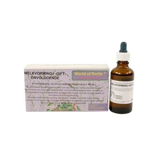 World Of Herbs Fytotherapie Onvoldoende Melkvorming /-Gift