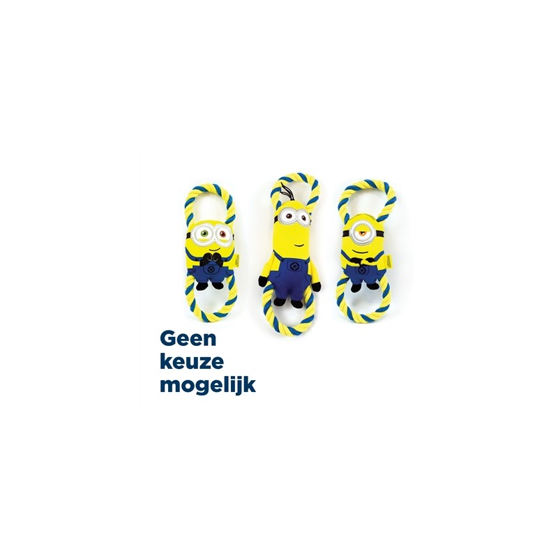 Minions Pluche Bob / Stuart / Kevin Aan Flostouw