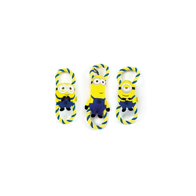 Minions Pluche Bob / Stuart / Kevin Aan Flostouw