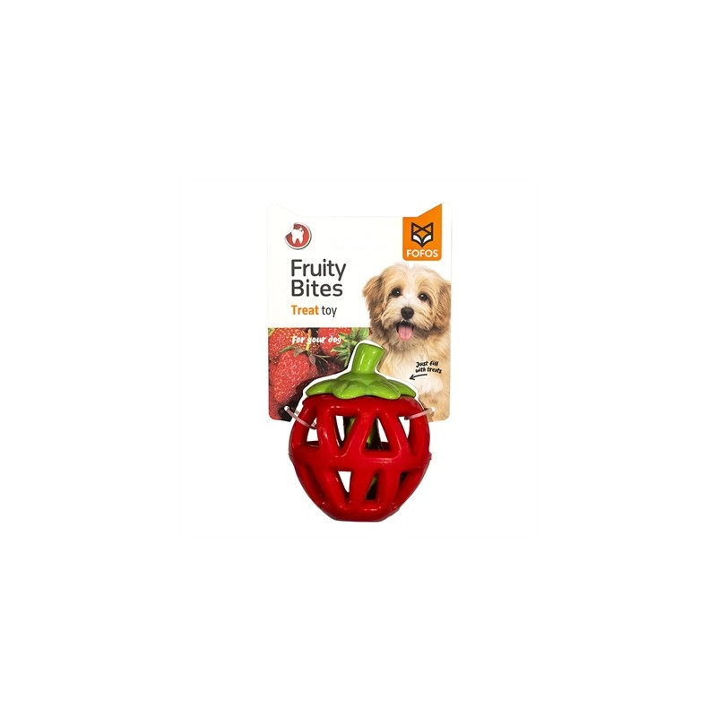 Fofos Fruity-Bites Treat Dispenser Aardbei