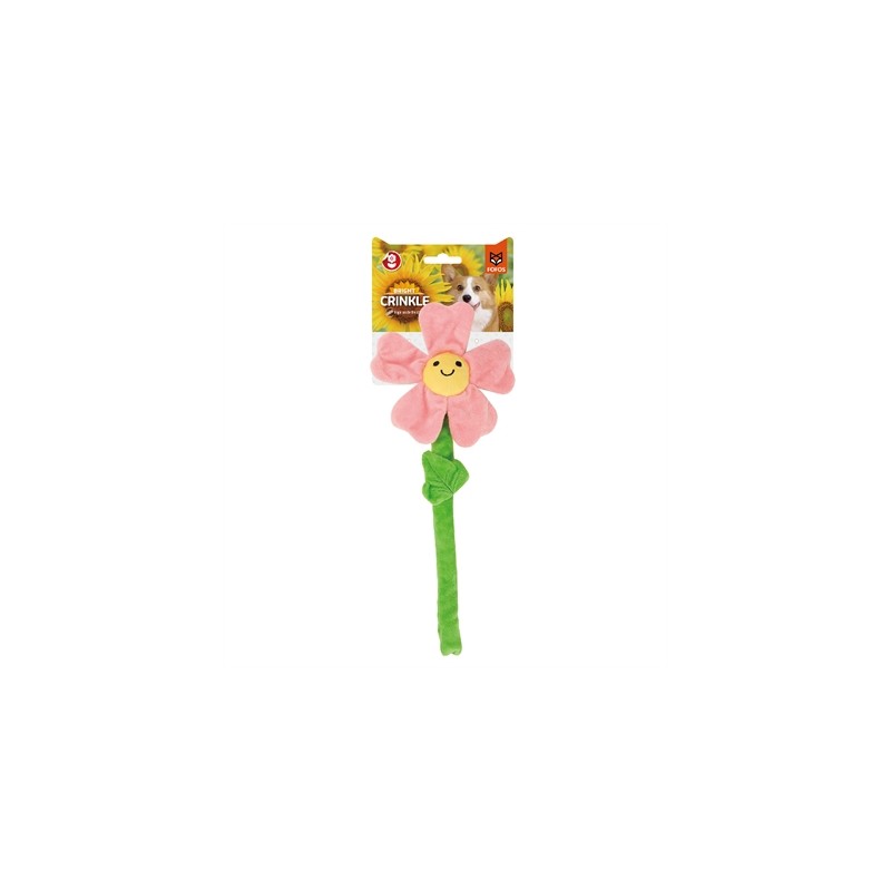 Fofos Krinkel Bloem Roze Met Touwsteel