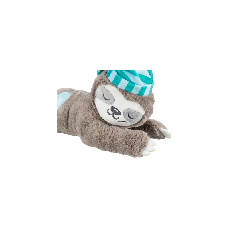 Trixie Pluche Luiaard Grijs Met Heartbeat Voor Puppy