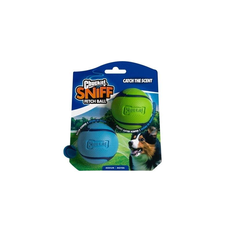 Chuckit Sniff Fetch Bal Combo Pindakaas & Bacon