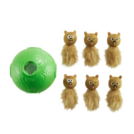 Outward Hound Nina Ottosson Dog Snuffle N' Treat Bal Groen