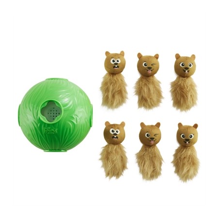 Outward Hound Nina Ottosson Dog Snuffle N' Treat Bal Groen