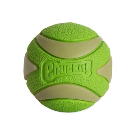 Chuckit Max Glow Ultra Squeekerbal Groen