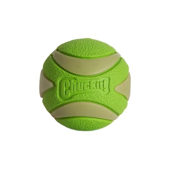 Chuckit Max Glow Ultra Squeekerbal Groen