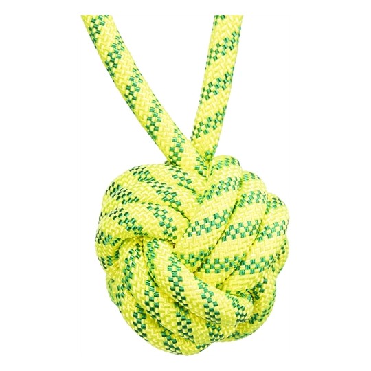 Trixie Aquatoy Touw Met Bal Drijvend Polyester Geel / Groen