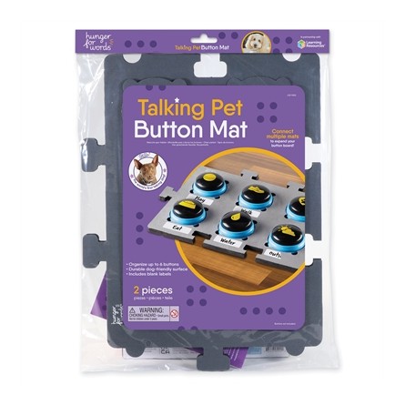 Hunger For Words Talking Pet Button Mat