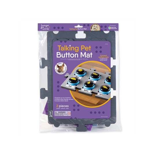 Hunger For Words Talking Pet Button Mat