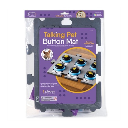 Hunger For Words Talking Pet Button Mat