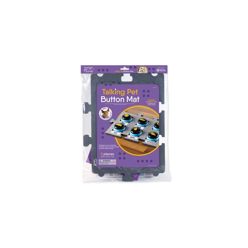 Hunger For Words Talking Pet Button Mat