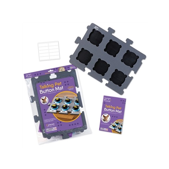 Hunger For Words Talking Pet Button Mat