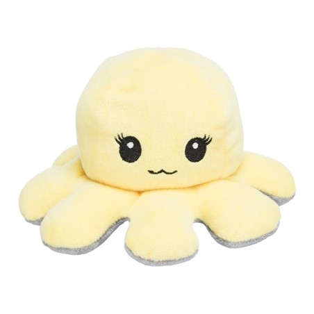 Trixie Octopus Omkeerbaar Pluche Grijs / Geel