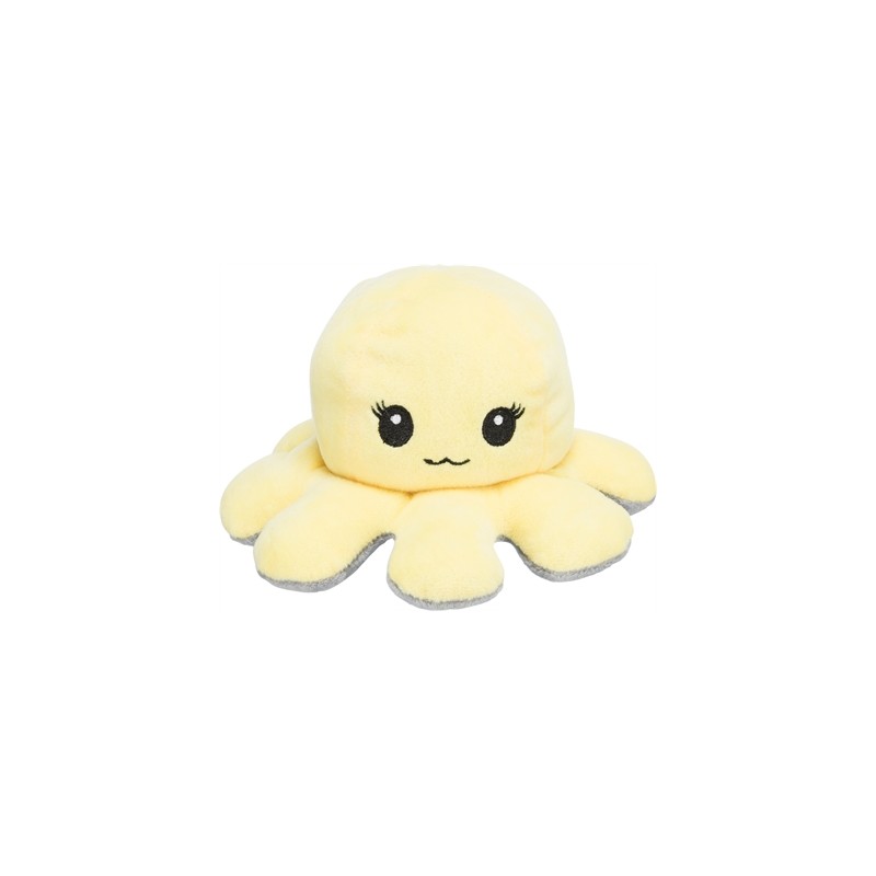 Trixie Octopus Omkeerbaar Pluche Grijs / Geel