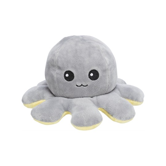 Trixie Octopus Omkeerbaar Pluche Grijs / Geel
