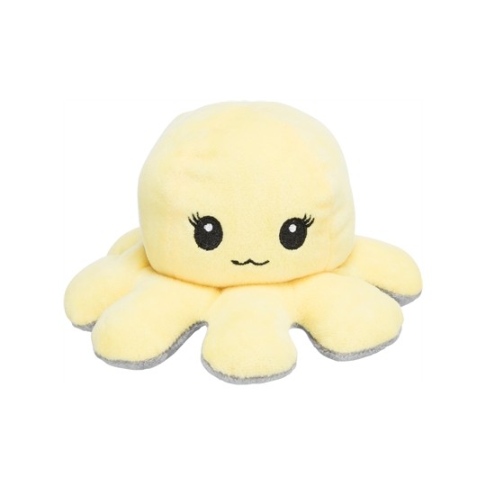 Trixie Octopus Omkeerbaar Pluche Grijs / Geel