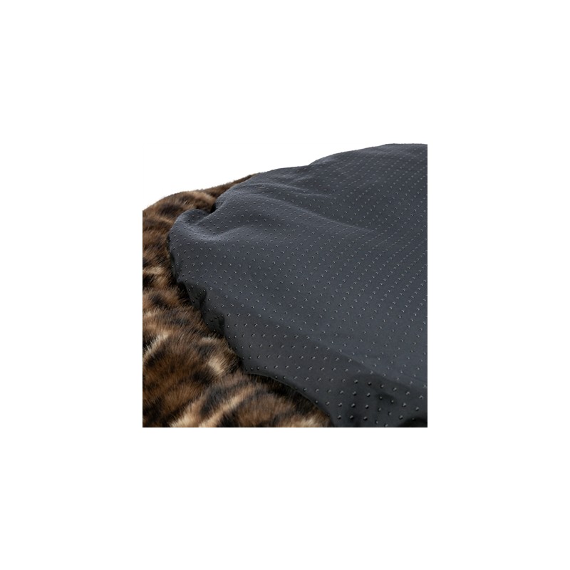 Trixie Hondenmand Leo Soft Rond Pluche Bruin / Panterprint