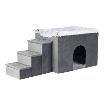 Trixie Hondenmand Huis Harvey Met Trap Grijs / Wit