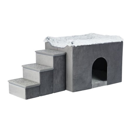 Trixie Hondenmand Huis Harvey Met Trap Grijs / Wit