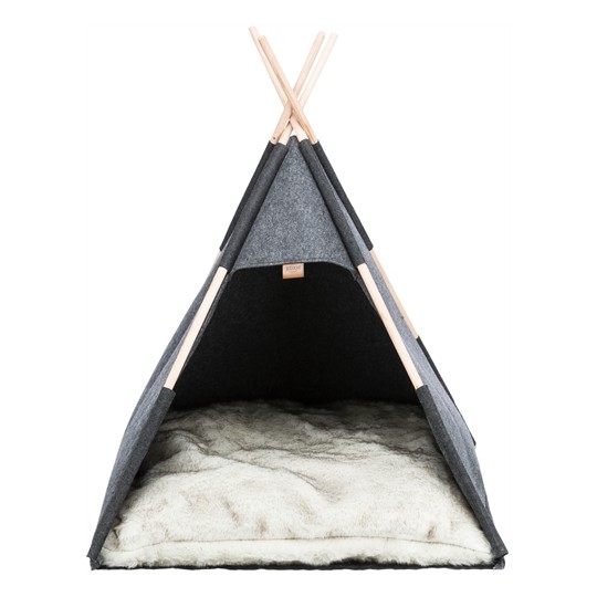 Trixie Schuilplaats Tipi Vilt Antraciet