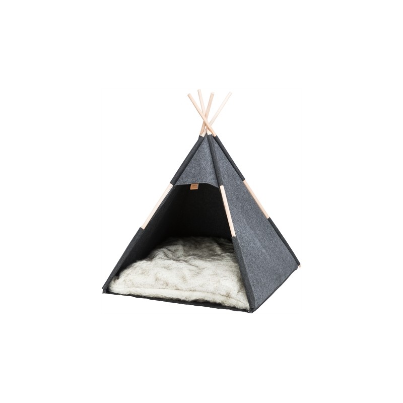 Trixie Schuilplaats Tipi Vilt Antraciet