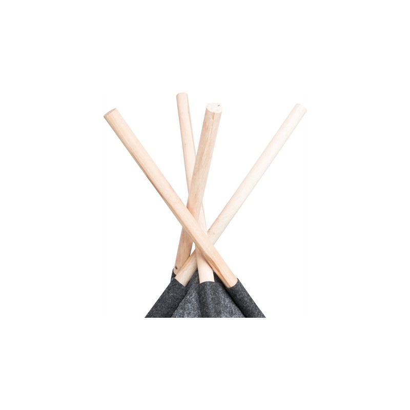 Trixie Schuilplaats Tipi Vilt Antraciet