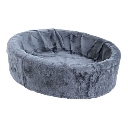 Merkloos Teddy Hondenmand Grijs