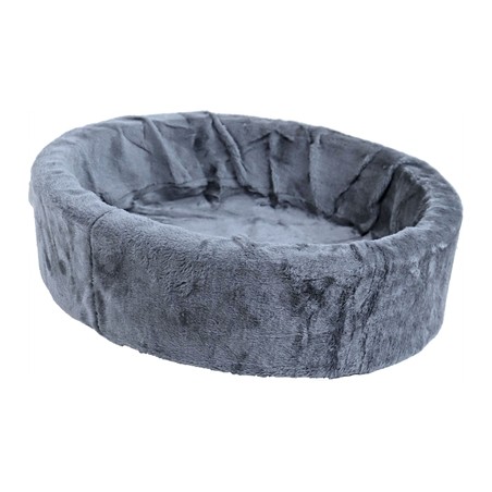 Merkloos Teddy Hondenmand Grijs