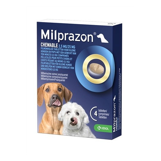 Krka Milprazon Kauwtabletten Ontwormingstabletten Hond