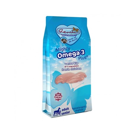 Renske Mighty Omega Plus Adult / Senior Kip/Rijst Hypoallergeen