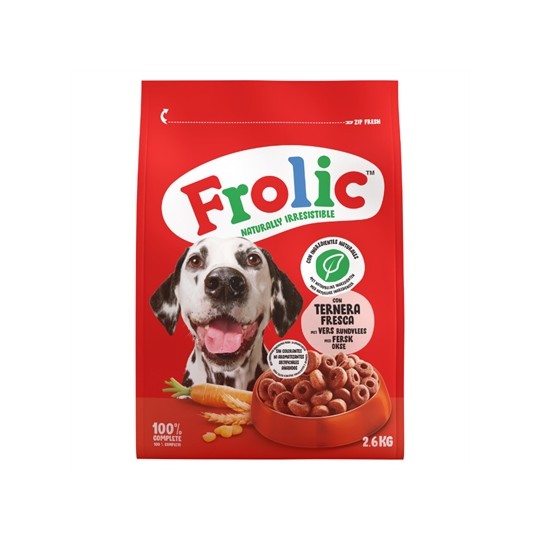 Frolic Droog Met Rundvlees