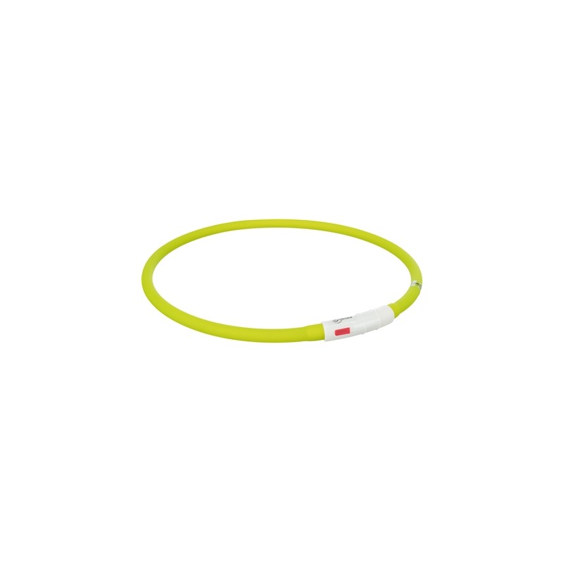 Trixie Lichtgevende Halsband Hond Usb Siliconen Oplaadbaar Groen
