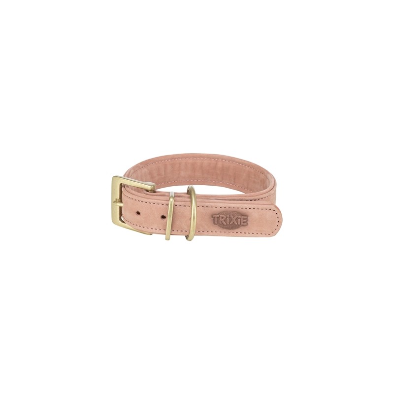 Trixie Halsband Hond Pure Leer Roze
