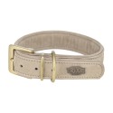 Trixie Halsband Hond Pure Leer Lichtgrijs